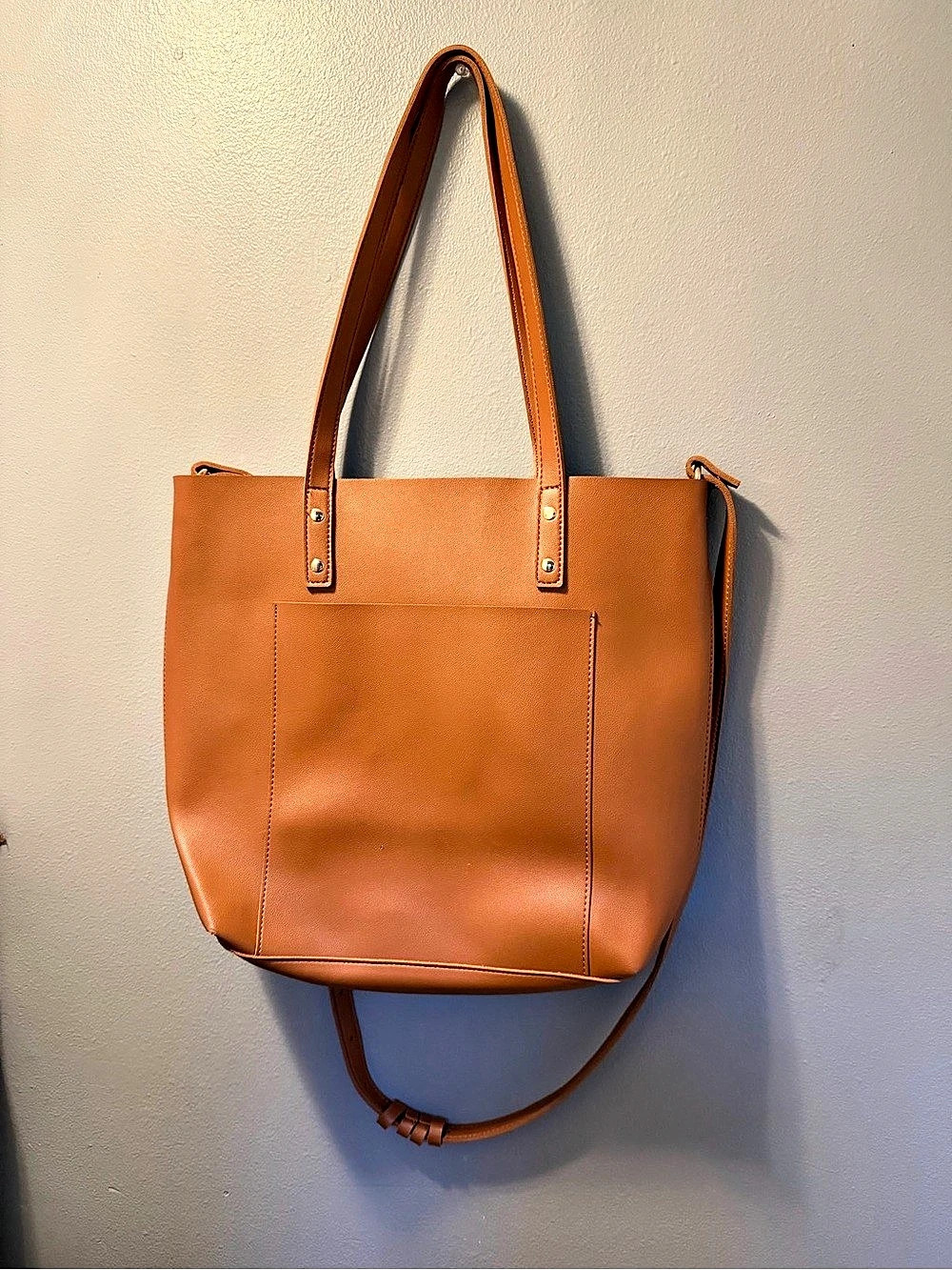 Henny + Lev Leather Tote Bag in Brown